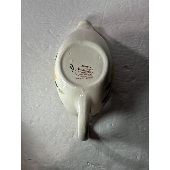 Stangl Pottery Country Garden Gravy Boat with Matching Underplate USA - Picture 13 of 14